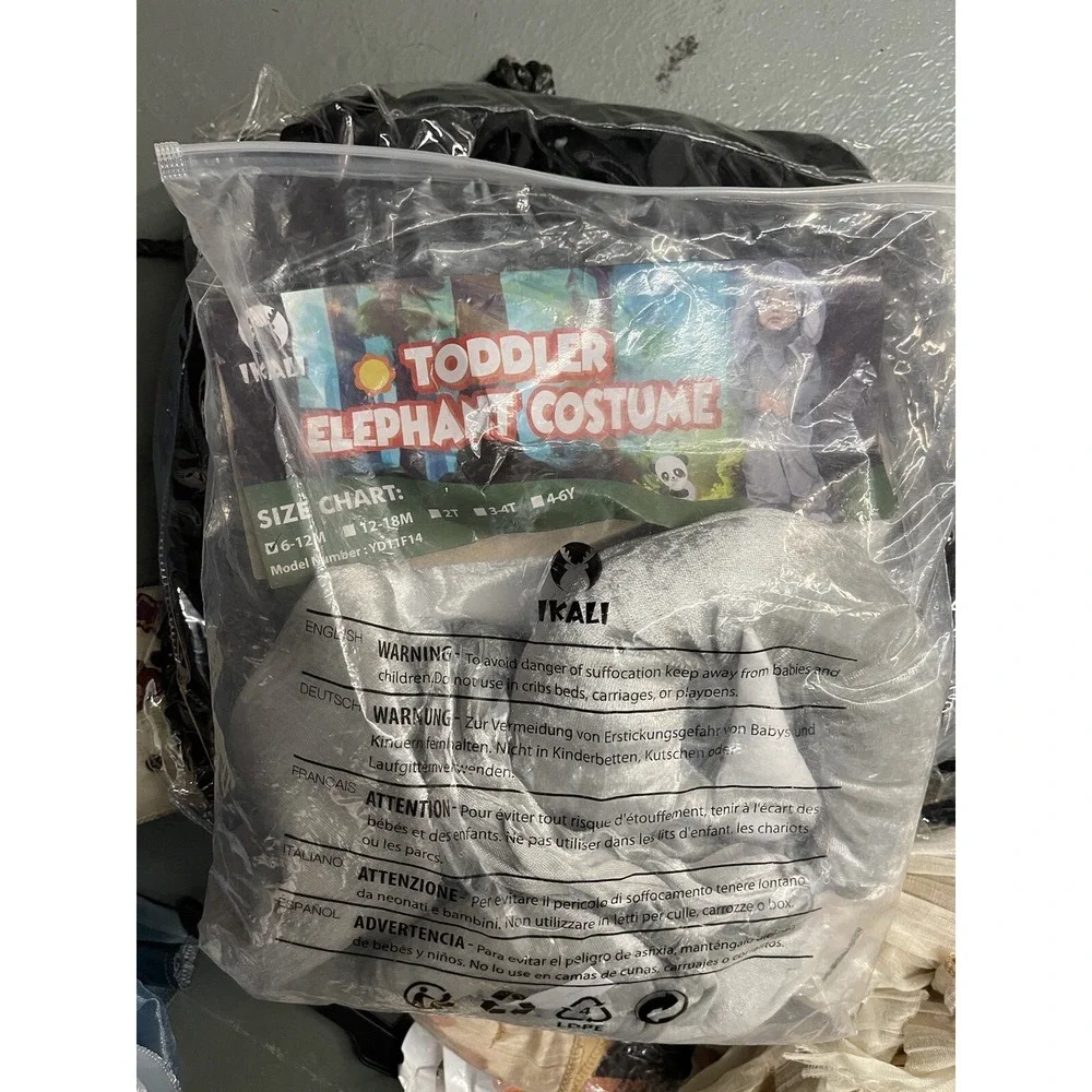 Toddler Halloween Costume Elephant Animal Size 6-12 Months‎